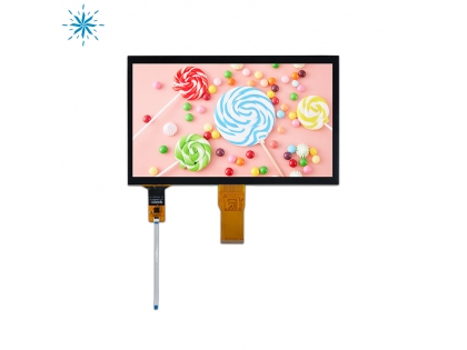 10.1寸液晶觸摸屏 1024×600 RGB接口 電容觸摸全貼合液晶屏總成